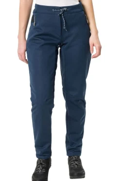 Clearance Vaude Fietsbroek Tremalzo Softshell Pants dark blue