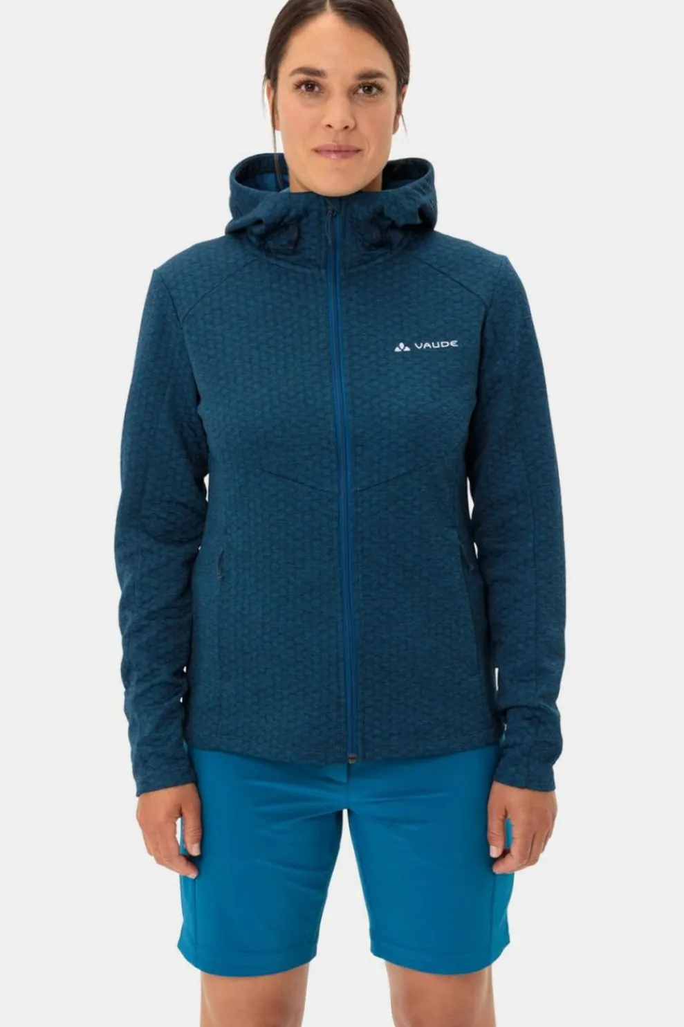 Outlet Vaude Fleece Women'S Skomer Hiking Hoody Dark Sea