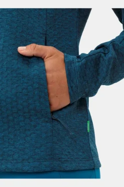 Outlet Vaude Fleece Women'S Skomer Hiking Hoody Dark Sea