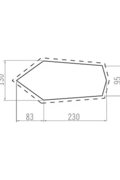 Best Vaude Grondzeil Taurus 2P Dark Grey/No colour