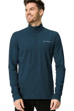 Hot Vaude Men'S Livigno Halfzip Ii Dark Sea