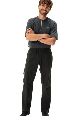 Discount Vaude Regenbroek Men'S Yaras Rain Zip Pants Iv black