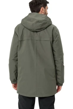 Clearance Vaude Regenjas Men'S Escape Padded Parka mid khaki