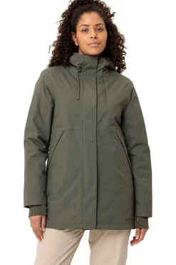 Fashion Vaude Regenjas Women'S Coreway Parka mid khaki