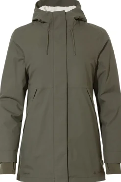 Fashion Vaude Regenjas Women'S Coreway Parka mid khaki