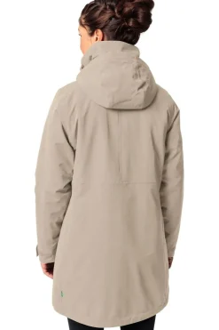 Hot Vaude Regenjas Women'S Skomer Wool Parka Ii Beige