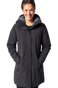 Sale Vaude Regenjas Women'S Skomer Wool Parka Ii black