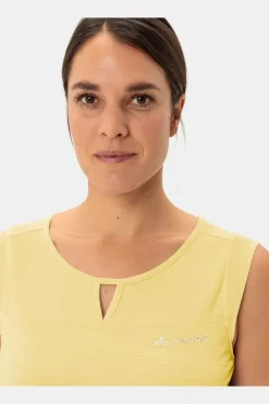 Clearance Vaude Top Women'S Skomer Hiking Top light yellow
