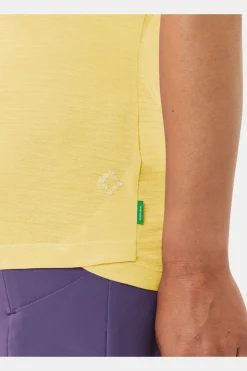 Clearance Vaude Top Women'S Skomer Hiking Top light yellow