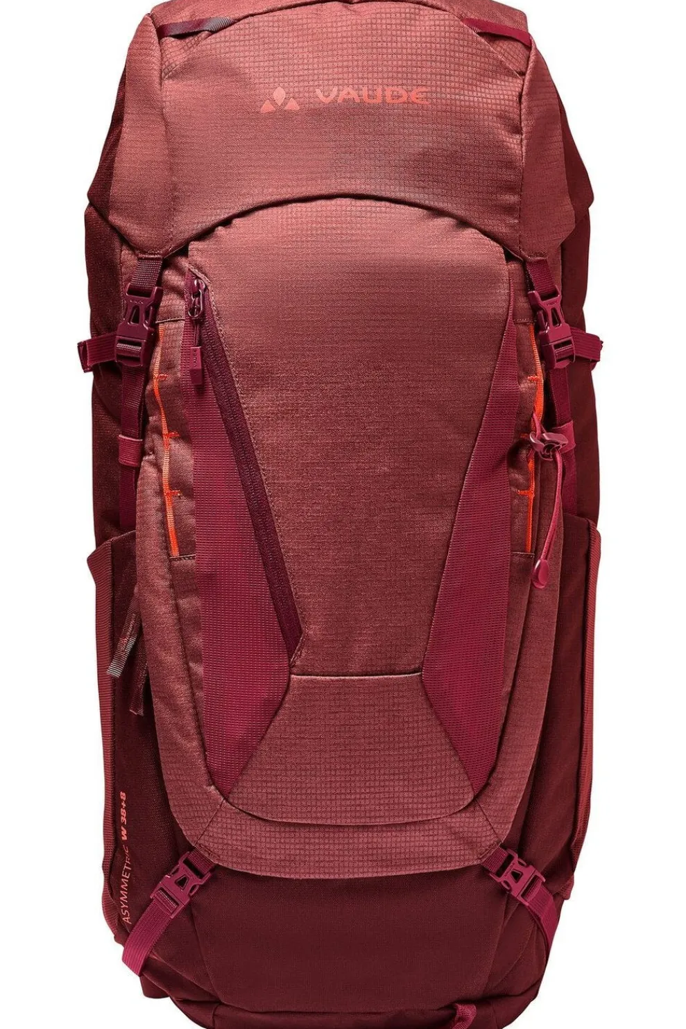 Outlet Vaude Tourpack Women's Asymmetric 38+8 Dark Cherry
