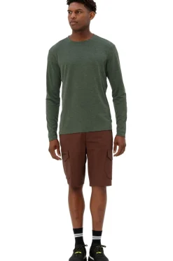 Sale Vaude T-Shirt Essential Ls Tee Olive Green