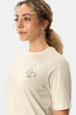 Clearance Vaude T-Shirt Women'S Cyclist Casual Shirt Ecru