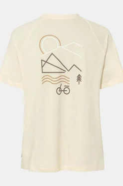 Clearance Vaude T-Shirt Women'S Cyclist Casual Shirt Ecru