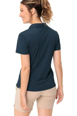 Outlet Vaude T-Shirt Women'S Essential Polo Shirt Dark Sea