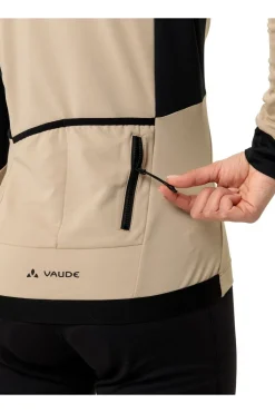 Outlet Vaude T-Shirt Women'S Kuro Halfzip Ls Tricot Beige