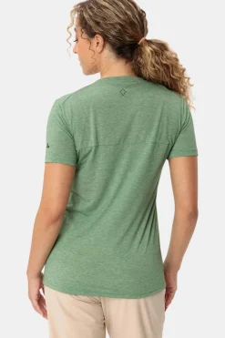 Clearance Vaude T-Shirt Women'S Skomer Print T-Shirt Iii mid green