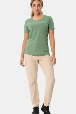 Clearance Vaude T-Shirt Women'S Skomer Print T-Shirt Iii mid green