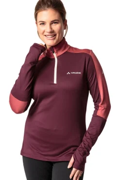 Outlet Vaude Women'S Livigno Halfzip Ii Cassis