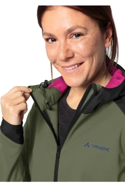 Outlet Vaude Women'S Qimsa Softshell Jacket Cedar Wood