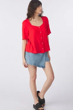 Outlet Vero Moda Blouse Tula Light Blue/Denim / Jeans