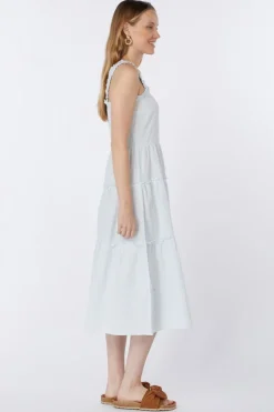 Outlet Vero Moda Jurk Jackie Smock Rpt Navy Blue/White