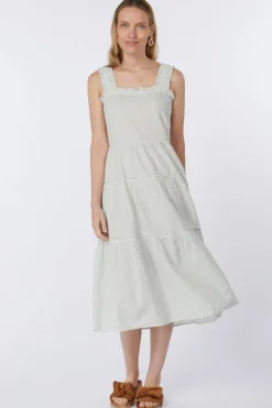 Outlet Vero Moda Jurk Jackie Smock Rpt light khaki/white