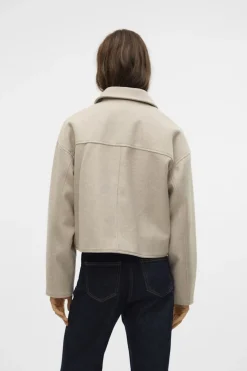 Outlet Vero Moda Mantel Fortunefrej Oatmeal