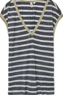 Best Vero Moda T-Shirt Baldo Stripe Off White/Navy Blue