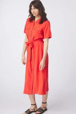 Best Vila Jurk Listi Aurora Red