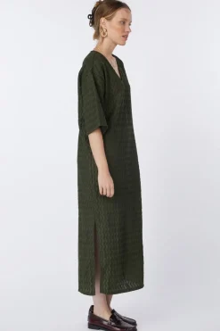 Outlet Vila Jurk Romila Midi Deep Depths