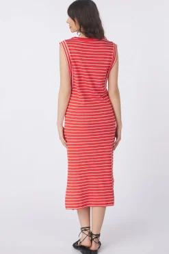 Outlet Vila Jurk Veriana Aurora Red