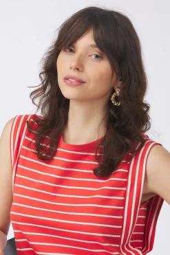 Outlet Vila Jurk Veriana Aurora Red