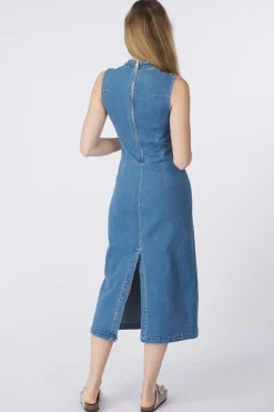 Best Vila Jurk Winona Medium Blue Denim