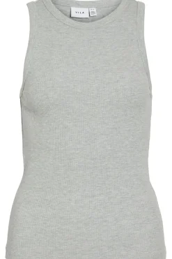 Online Vila Top Sola Tank Light Grey Melange