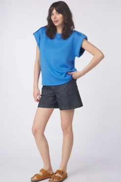 Hot Vila T-Shirt Siffi Capeeve Navy Blazer