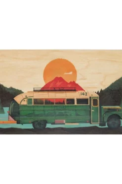 Gadget Postcard Bus-Woodhi Fashion