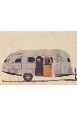 Sale Woodhi Gadget Postcard Caravan Light Brown/Assorted / Mixed