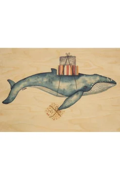 Best Woodhi Wenskaart  Postcard Greetings 2 Lm Whale Light Brown/Assorted / Mixed