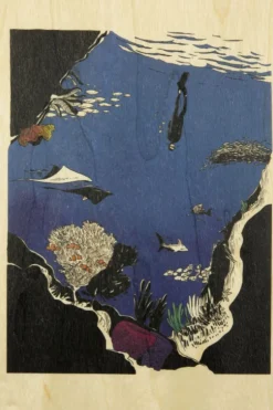 Wenskaart Postcard Snorkeling-Woodhi Online