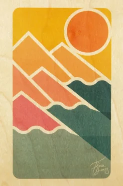 Wenskaart Postcard Right Sun-Woodhi Hot