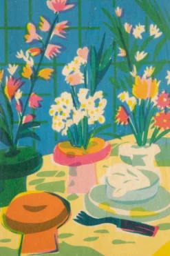 Wenskaart Postcard Still Life Flower Everywhere-Woodhi New