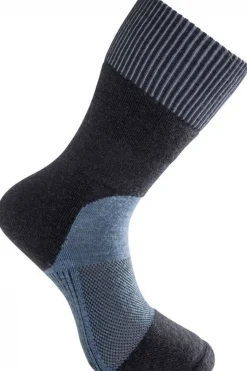 Discount Woolpower Kous Skilled Classic 400 (warm technical hiking sock) Navy Blue/Light Blue