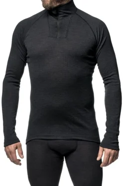 Online Woolpower Ondergoed Zip Turtleneck Protection Lite dark grey
