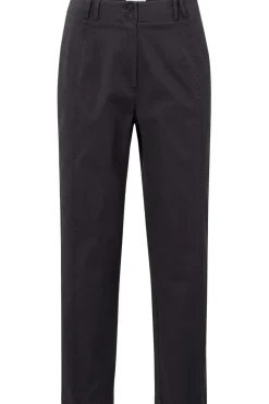 Fashion Yaya Broek Cotton Woven High Waist With Straight Leg Phantom Dessin