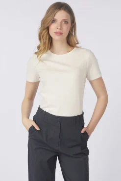 T-Shirt Crew Neck In Nappy Quality-Yaya Discount