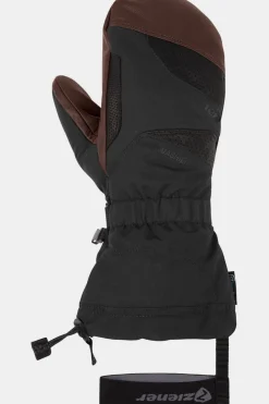 Hot Ziener Wanten Gaikus As Aw Mitten Black.Dark Brown